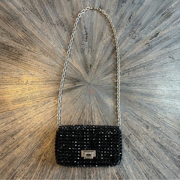 Elegant Black Zara Studded Clutch - Picture 5 of 16